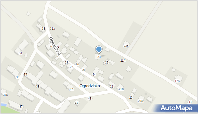 Ogrodzisko, Ogrodzisko, 23, mapa Ogrodzisko