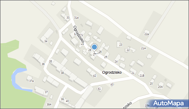 Ogrodzisko, Ogrodzisko, 27, mapa Ogrodzisko