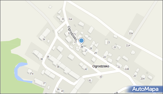 Ogrodzisko, Ogrodzisko, 28, mapa Ogrodzisko