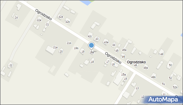 Ogrodzisko, Ogrodzisko, 19a, mapa Ogrodzisko