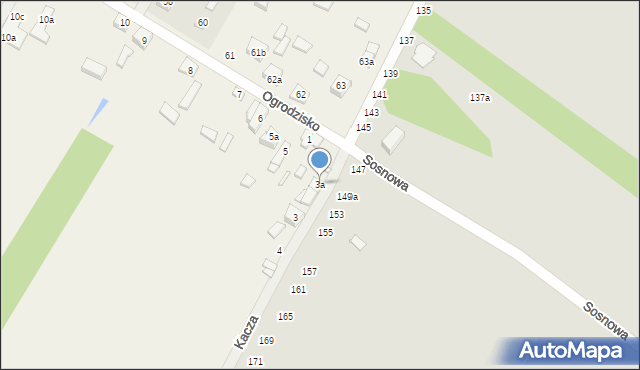 Ogrodzisko, Ogrodzisko, 3a, mapa Ogrodzisko