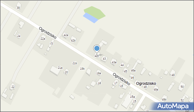 Ogrodzisko, Ogrodzisko, 42c, mapa Ogrodzisko