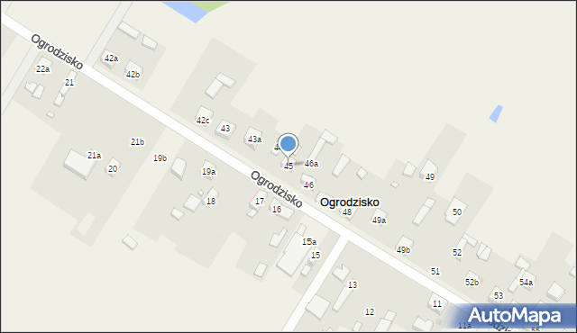 Ogrodzisko, Ogrodzisko, 45, mapa Ogrodzisko