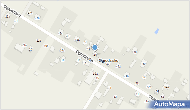 Ogrodzisko, Ogrodzisko, 46, mapa Ogrodzisko