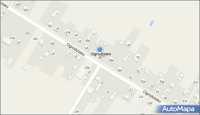 Ogrodzisko, Ogrodzisko, 48, mapa Ogrodzisko