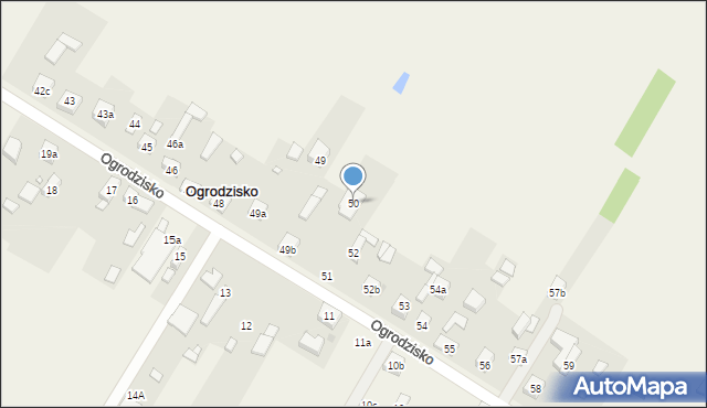 Ogrodzisko, Ogrodzisko, 50, mapa Ogrodzisko