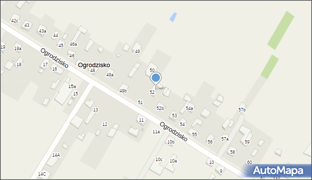 Ogrodzisko, Ogrodzisko, 52a, mapa Ogrodzisko