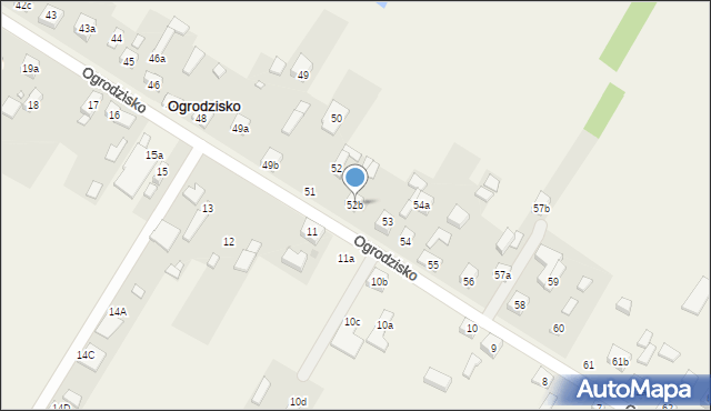 Ogrodzisko, Ogrodzisko, 52b, mapa Ogrodzisko