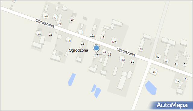 Ogrodzona, Ogrodzona, 15, mapa Ogrodzona