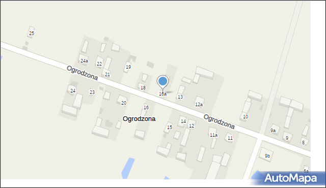 Ogrodzona, Ogrodzona, 16a, mapa Ogrodzona