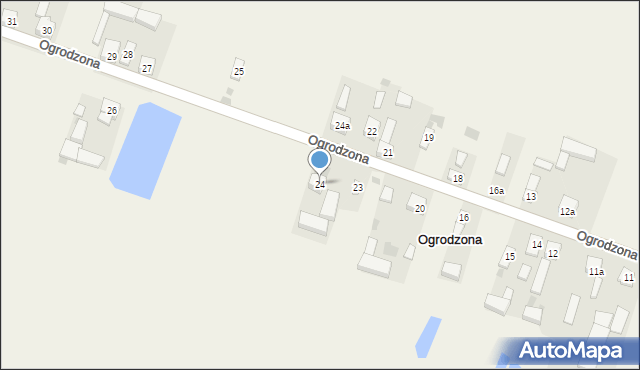 Ogrodzona, Ogrodzona, 24, mapa Ogrodzona