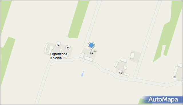 Ogrodzona, Ogrodzona, 52, mapa Ogrodzona