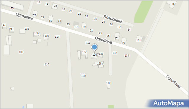 Opatówek, Ogrodowa, 126, mapa Opatówek