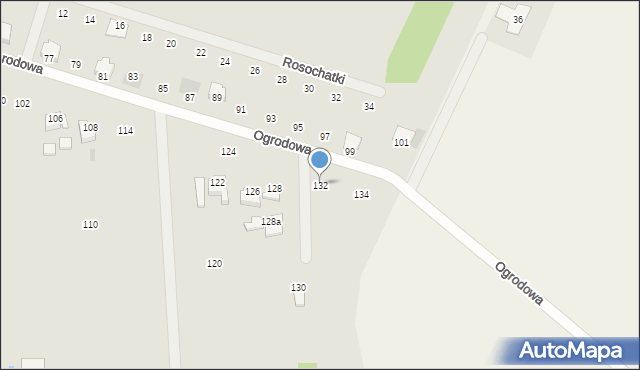 Opatówek, Ogrodowa, 132, mapa Opatówek