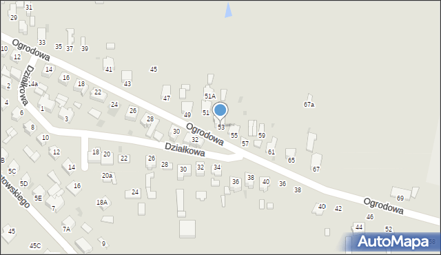 Opatówek, Ogrodowa, 53, mapa Opatówek