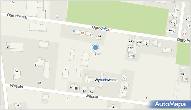 Orle, Ogrodnicza, 4, mapa Orle