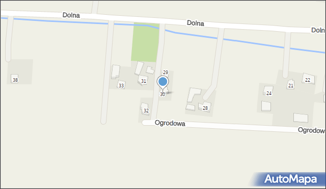 Orły, Ogrodowa, 30, mapa Orły