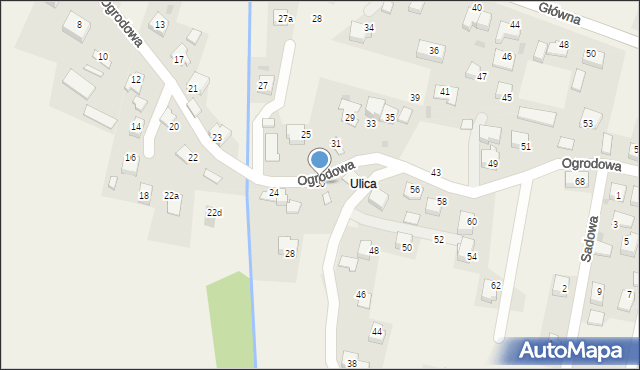 Osiek, Ogrodowa, 30, mapa Osiek