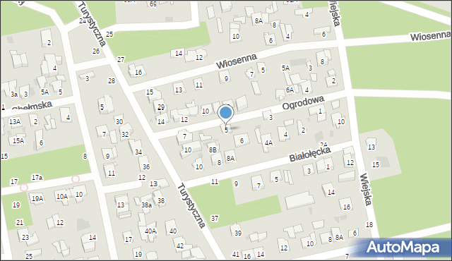 Otwock, Ogrodowa, 5, mapa Otwock