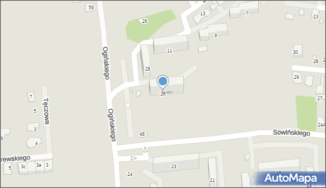 Piastów, Ogińskiego Michała Kleofasa, 26, mapa Piastów