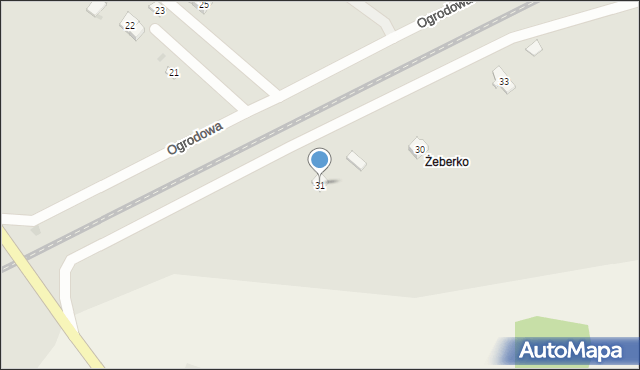 Piekoszów, Ogrodowa, 31, mapa Piekoszów