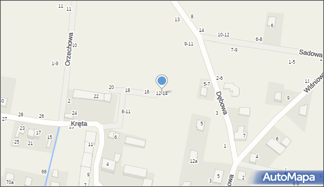 Piotrkowiczki, Ogrodowa, 12-14, mapa Piotrkowiczki