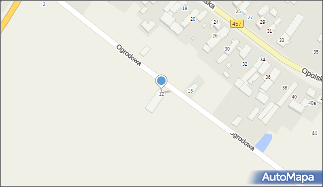 Pisarzowice, Ogrodowa, 12, mapa Pisarzowice