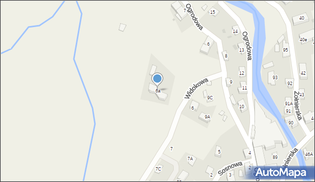 Podgórzyn, Ogrodowa, 6a, mapa Podgórzyn