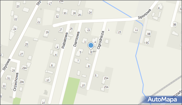 Postoliska, Ogrodnicza, 6, mapa Postoliska