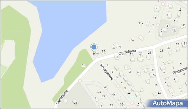 Prądocin, Ogrodowa, 33, mapa Prądocin