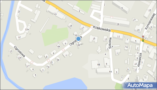 Przeworsk, Ogrodowa, 1a, mapa Przeworsk