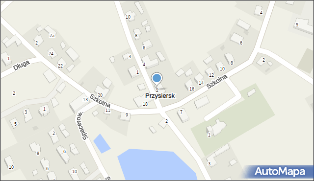 Przysiersk, Ogrodowa, 2, mapa Przysiersk