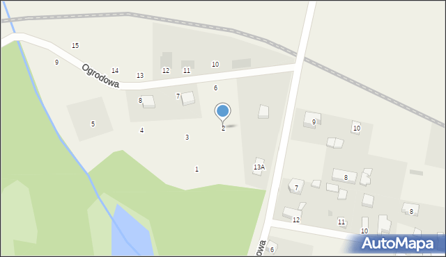 Przytoczna, Ogrodowa, 2, mapa Przytoczna