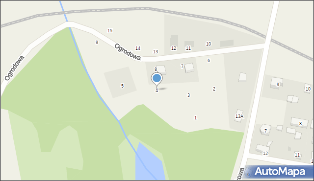 Przytoczna, Ogrodowa, 4, mapa Przytoczna