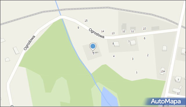 Przytoczna, Ogrodowa, 5, mapa Przytoczna