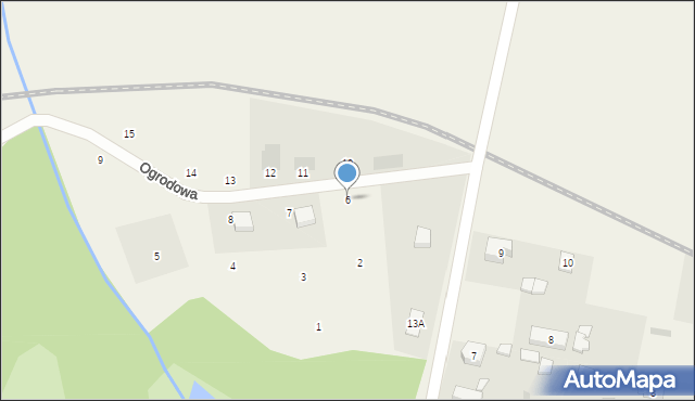 Przytoczna, Ogrodowa, 6, mapa Przytoczna