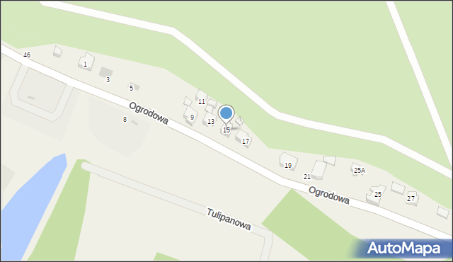 Radziszewo, Ogrodowa, 15, mapa Radziszewo