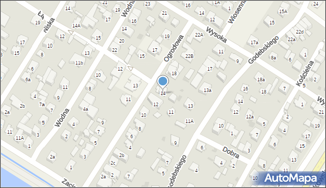 Raszyn, Ogrodowa, 14, mapa Raszyn