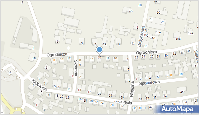 Rawicz, Ogrodnicza, 16, mapa Rawicz