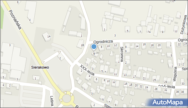 Rawicz, Ogrodnicza, 6, mapa Rawicz