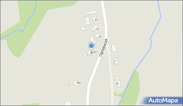 Ropczyce, Ogrodnicza, 36, mapa Ropczyce