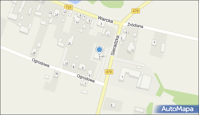 Rossoszyca, Ogrodowa, 2, mapa Rossoszyca