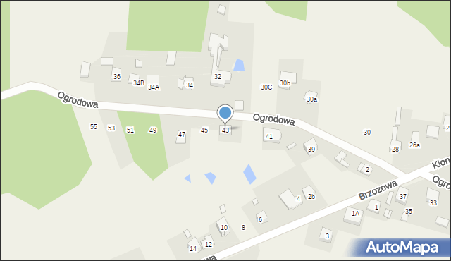 Rudniki, Ogrodowa, 43, mapa Rudniki