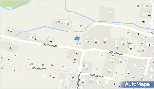 Rymanów-Zdrój, Ogrodowa, 42, mapa Rymanów-Zdrój