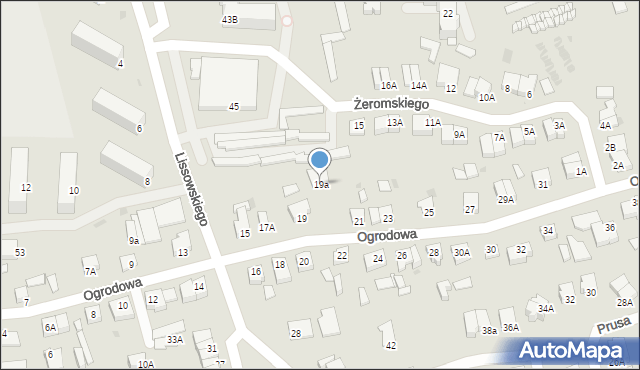 Rypin, Ogrodowa, 19a, mapa Rypin