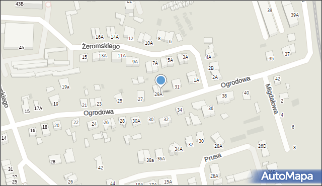 Rypin, Ogrodowa, 29B, mapa Rypin
