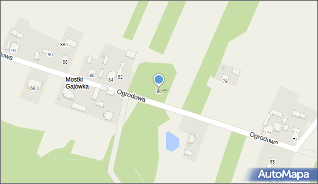 Rzerzęczyce, Ogrodowa, 80, mapa Rzerzęczyce