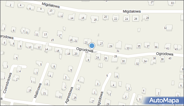 Siemianice, Ogrodowa, 22B, mapa Siemianice