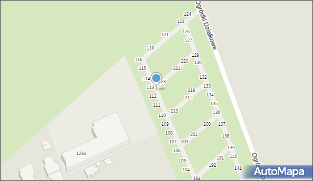Sieradz, Ogródki Działkowe, 224, mapa Sieradz
