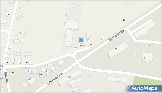 Sierakowo, Ogrodnicza, 51, mapa Sierakowo